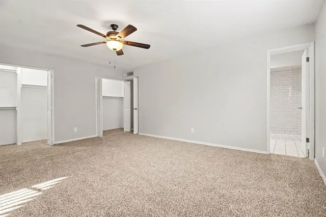 a view of an empty room