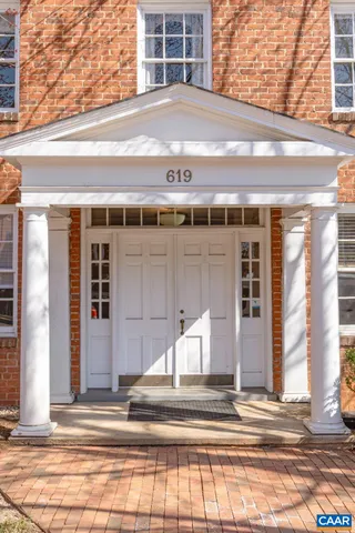 a view of a building with a window