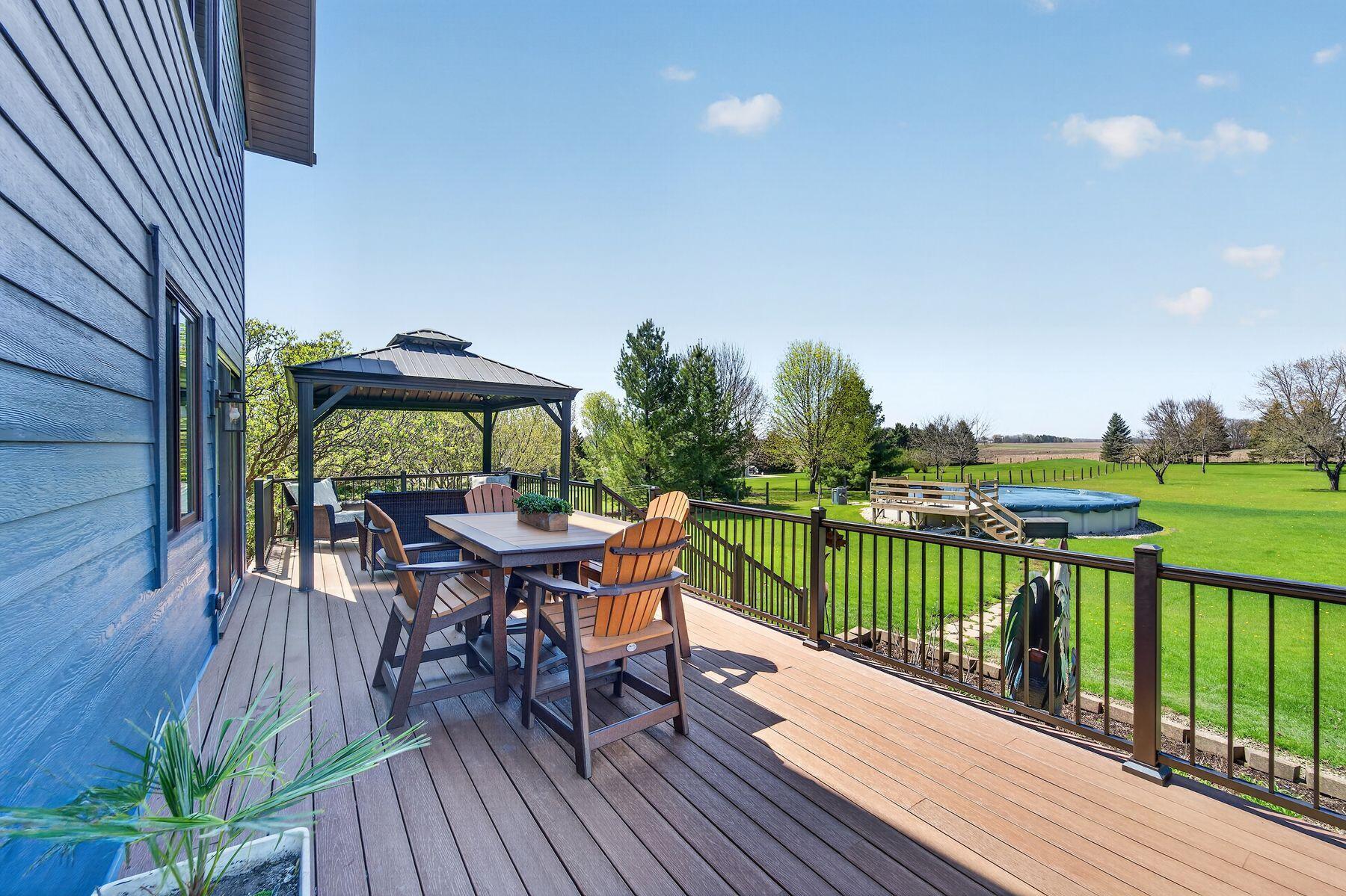 3522 North Britton Road Norway, WI 53182 - Photo 26 of 38 Large Deck