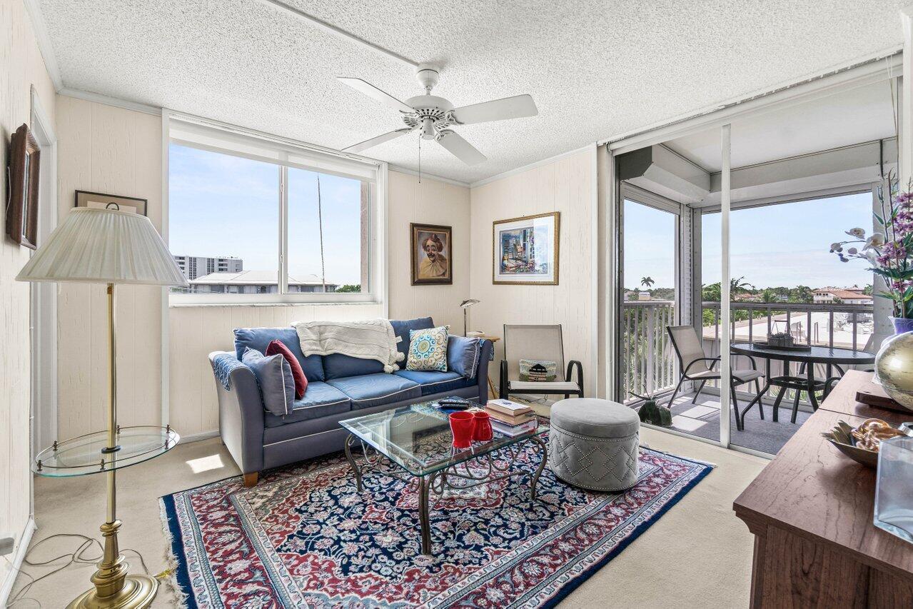 2000 South Ocean Boulevard, Unit 306 Delray Beach, FL 33483 - Photo 27 of 42 a living room with furniture and a window