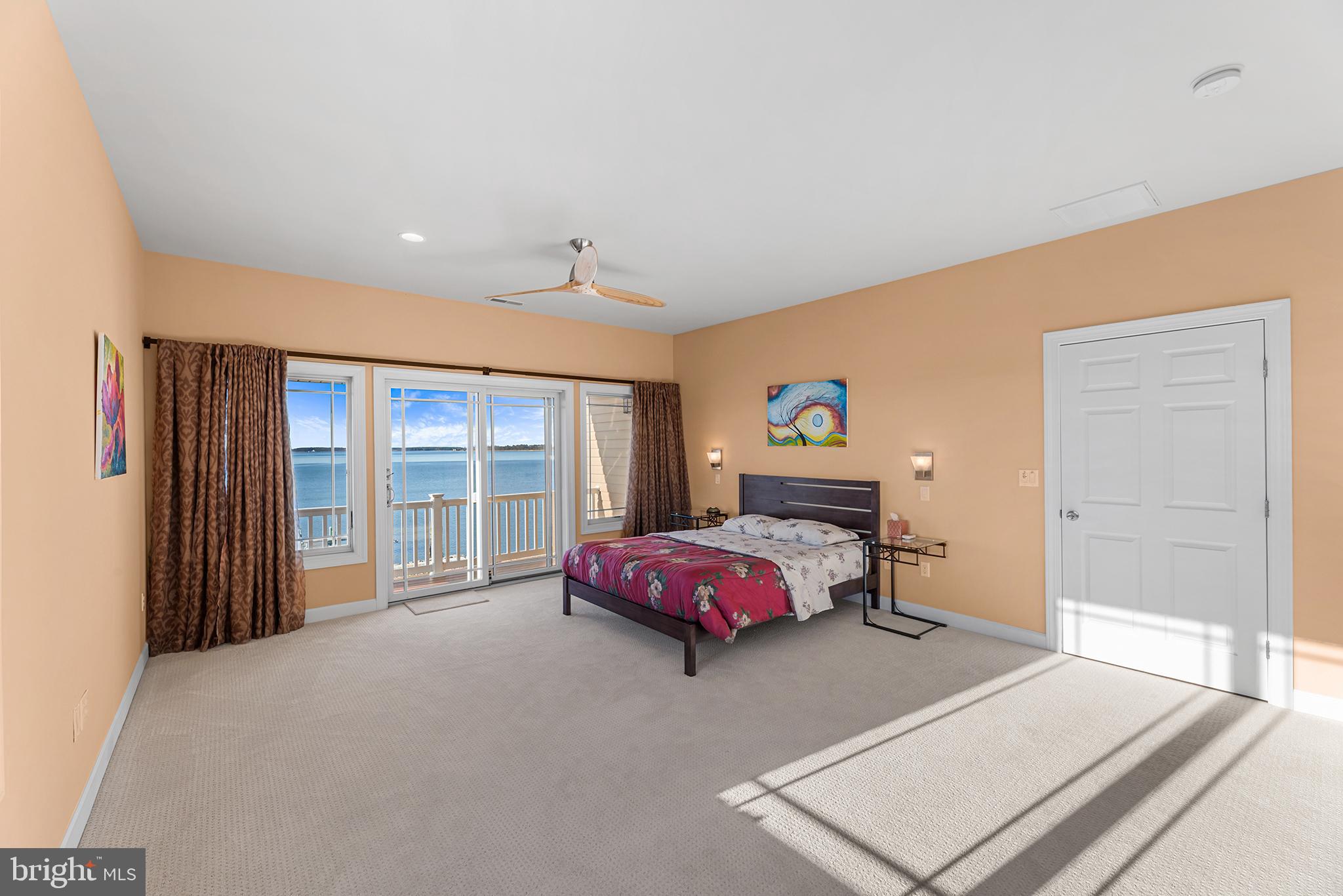 1252 Old Madison Road Madison, MD 21648 - Photo 43 of 90 Second 3rd level bedroom w/private deck & bath