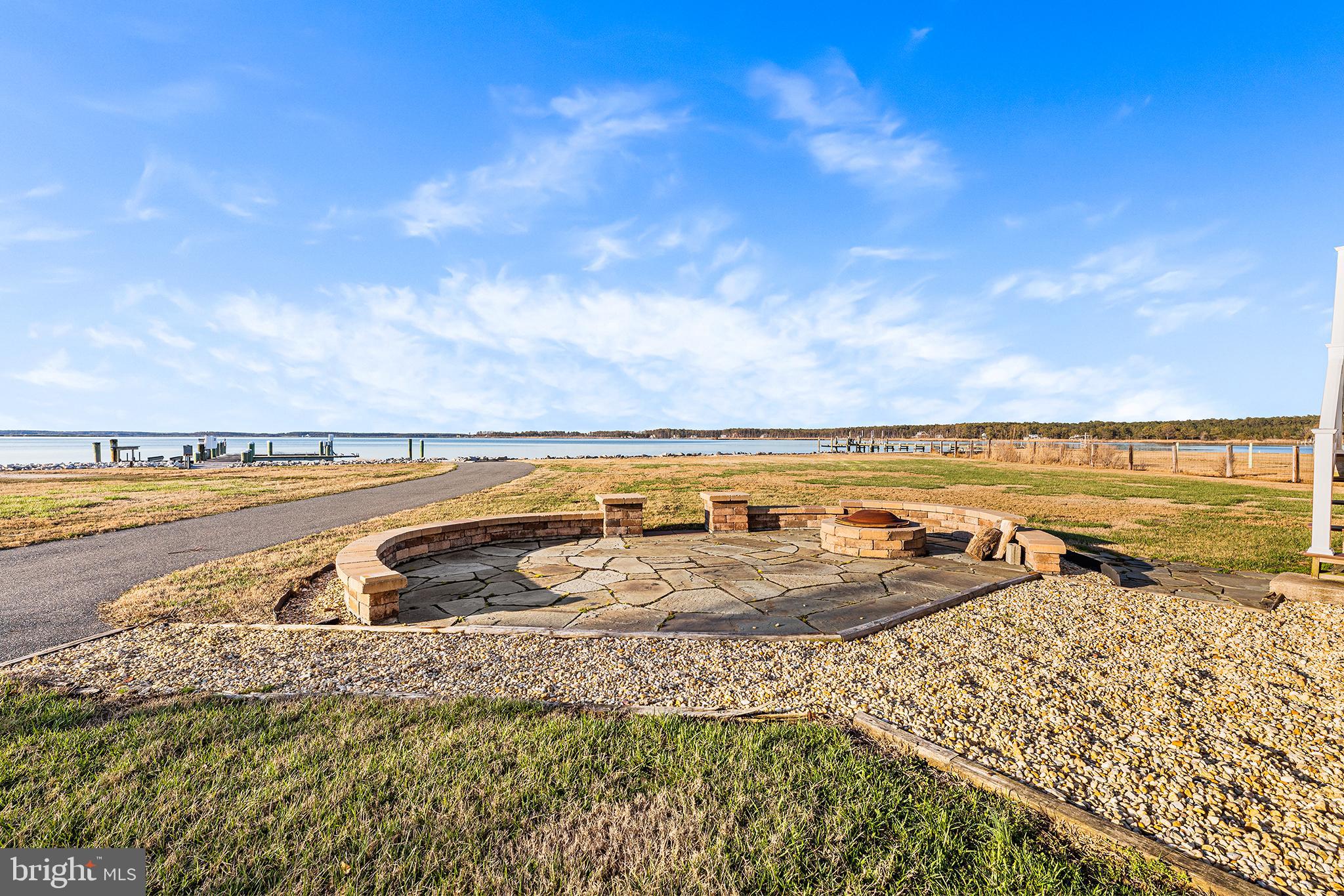 1252 Old Madison Road Madison, MD 21648 - Photo 55 of 90 Enjoy gatherings w/ your waterside patio & firepit