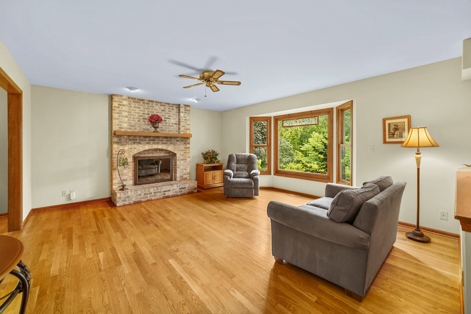 6 Red Hawk Drive Oswego, IL 60543 - Photo 6 of 41 a living room with furniture and a fireplace