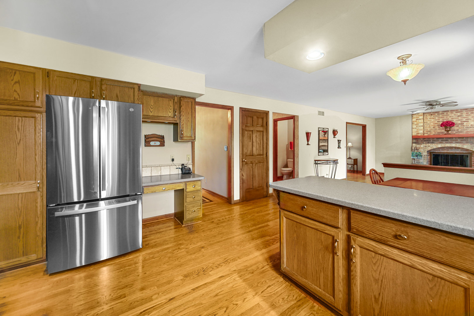 6 Red Hawk Drive Oswego, IL 60543 - Photo 7 of 41 a kitchen with stainless steel appliances granite countertop a refrigerator and a sink