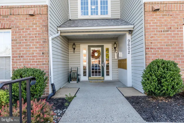 a view of a house with potted plants