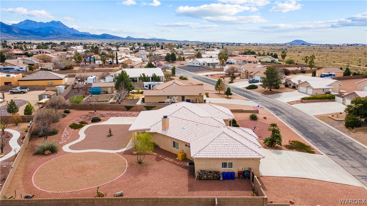 2898 Mountain Trail Road Kingman, AZ 86401 - Photo 47 of 75 an aerial view of a house with yard swimming pool and ocean view