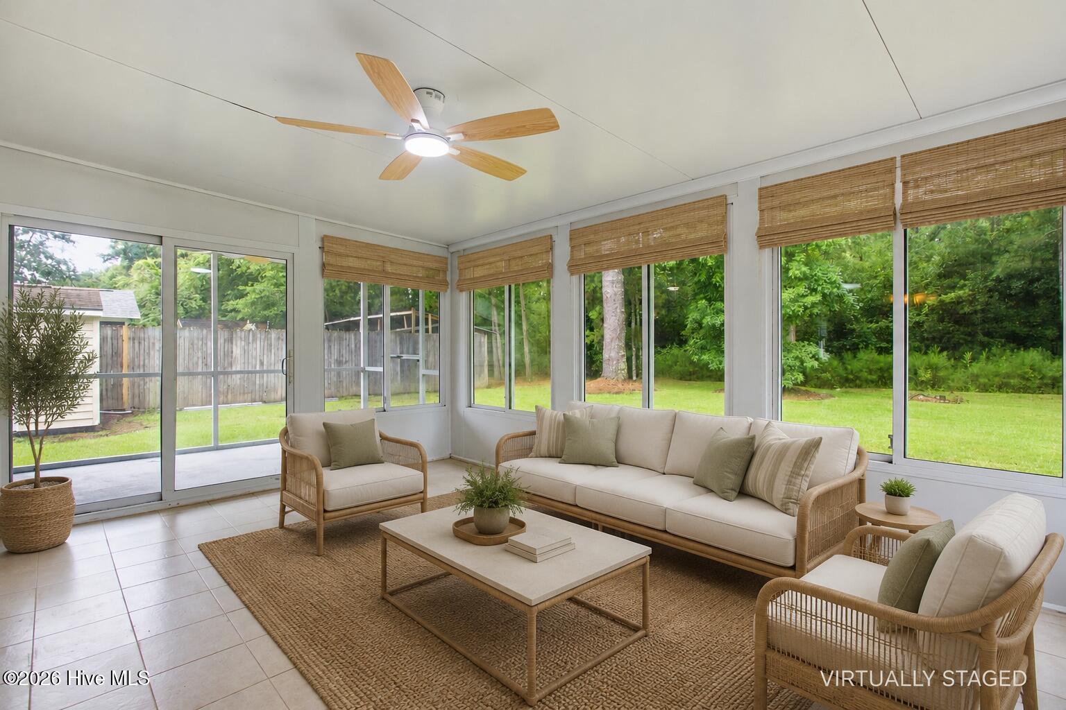 5709 County Line Road New Bern, NC 28562 - Photo 21 of 39 Virtually Staged - Sunroom