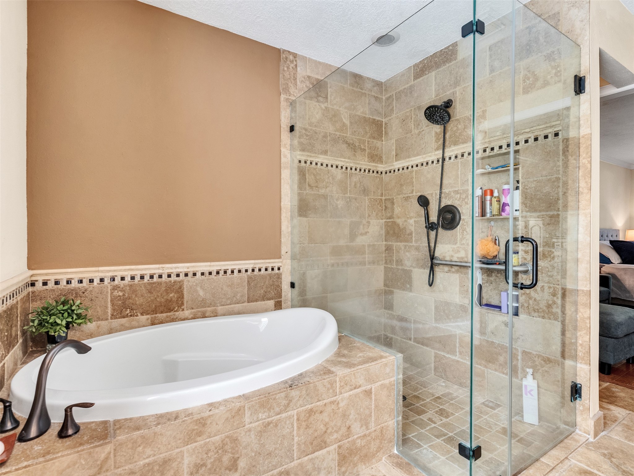 87 South Copper Sage Circle Spring, TX 77381 - Photo 15 of 28 A spa-inspired retreat with soaking tub and glass shower. Soak, relax, repeat.