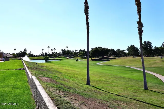 a view of a golf course