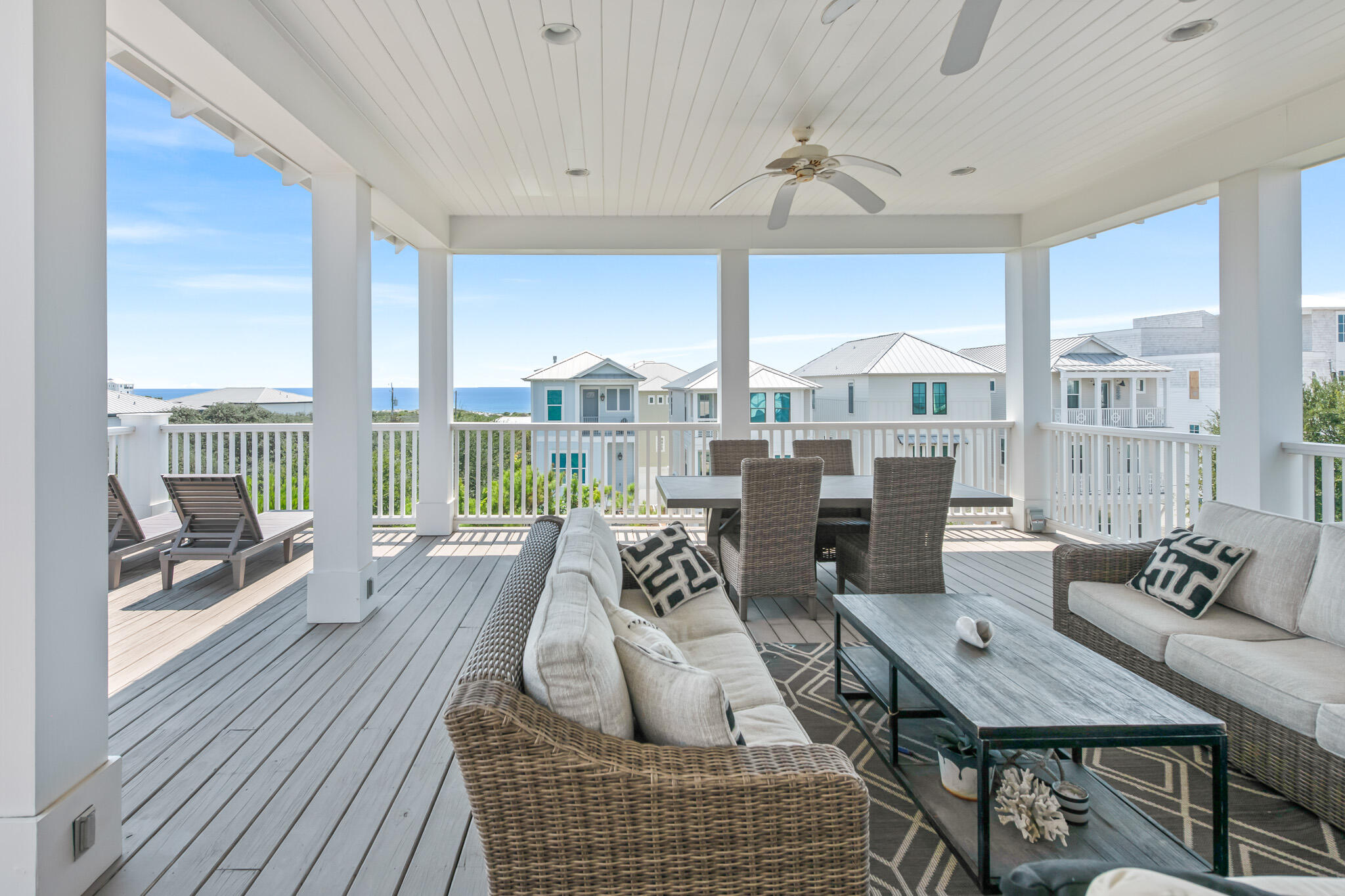 11 Pompano Pl Inlet Beach Inlet Beach, FL 32461 - Photo 20 of 68 a living room with furniture and a floor to ceiling window
