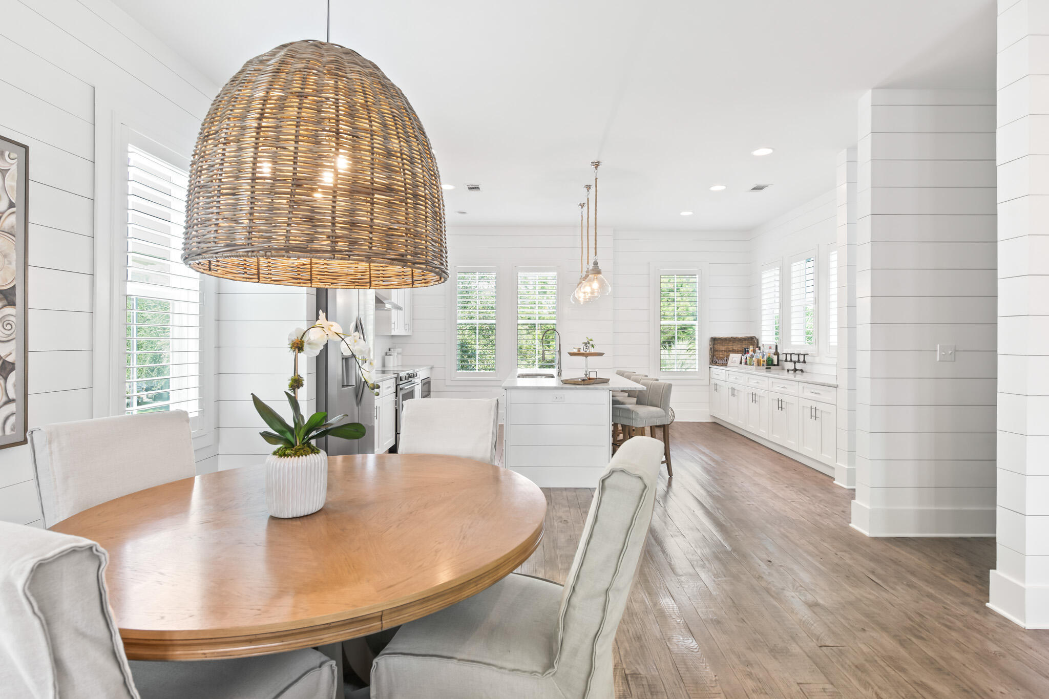 11 Pompano Pl Inlet Beach Inlet Beach, FL 32461 - Photo 32 of 68 a view of a a dining room with furniture window and wooden floor