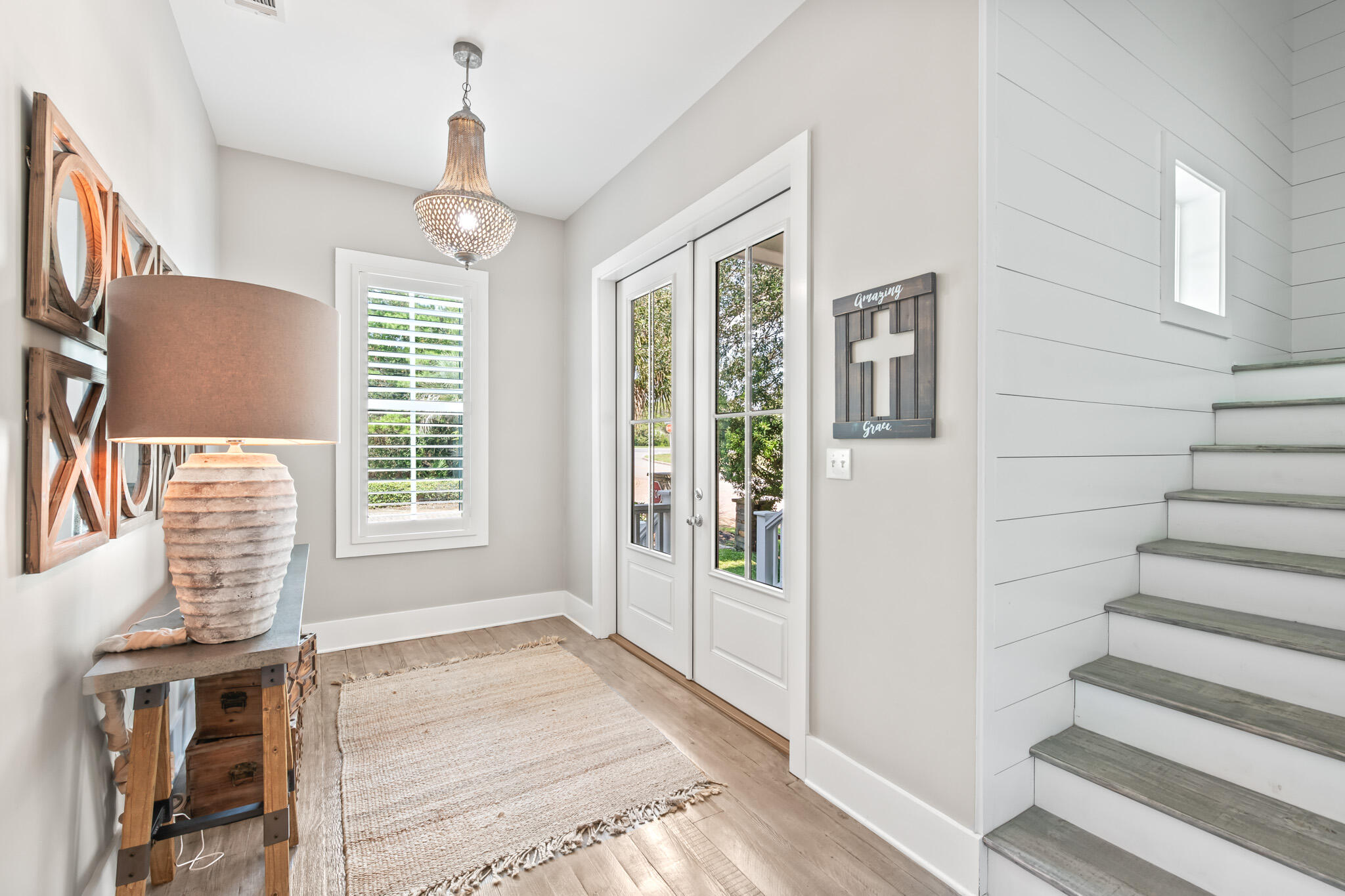 11 Pompano Pl Inlet Beach Inlet Beach, FL 32461 - Photo 45 of 68 a view of an entryway with wooden floor and windows