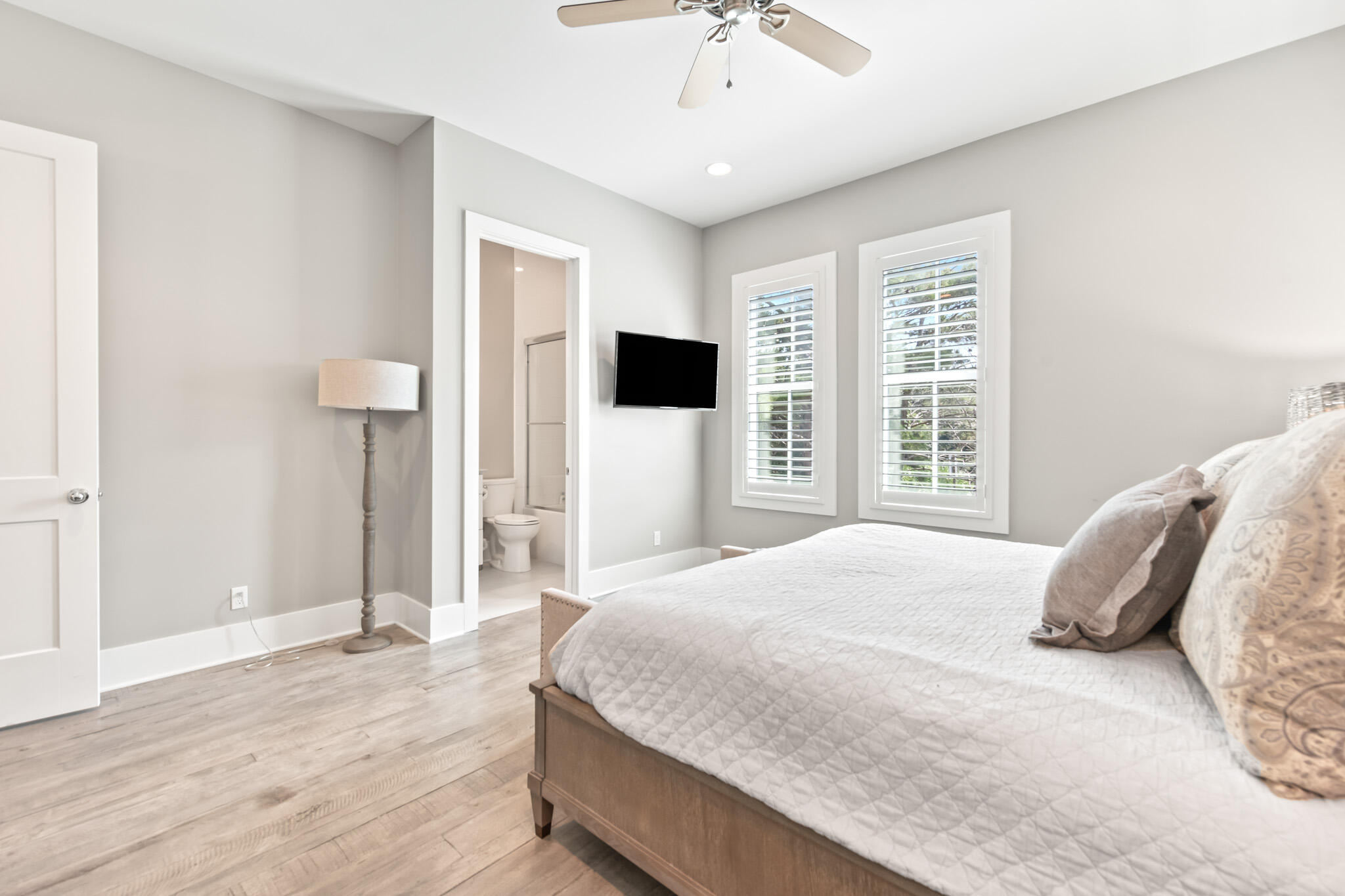 11 Pompano Pl Inlet Beach Inlet Beach, FL 32461 - Photo 60 of 68 a bedroom with a large bed and a window