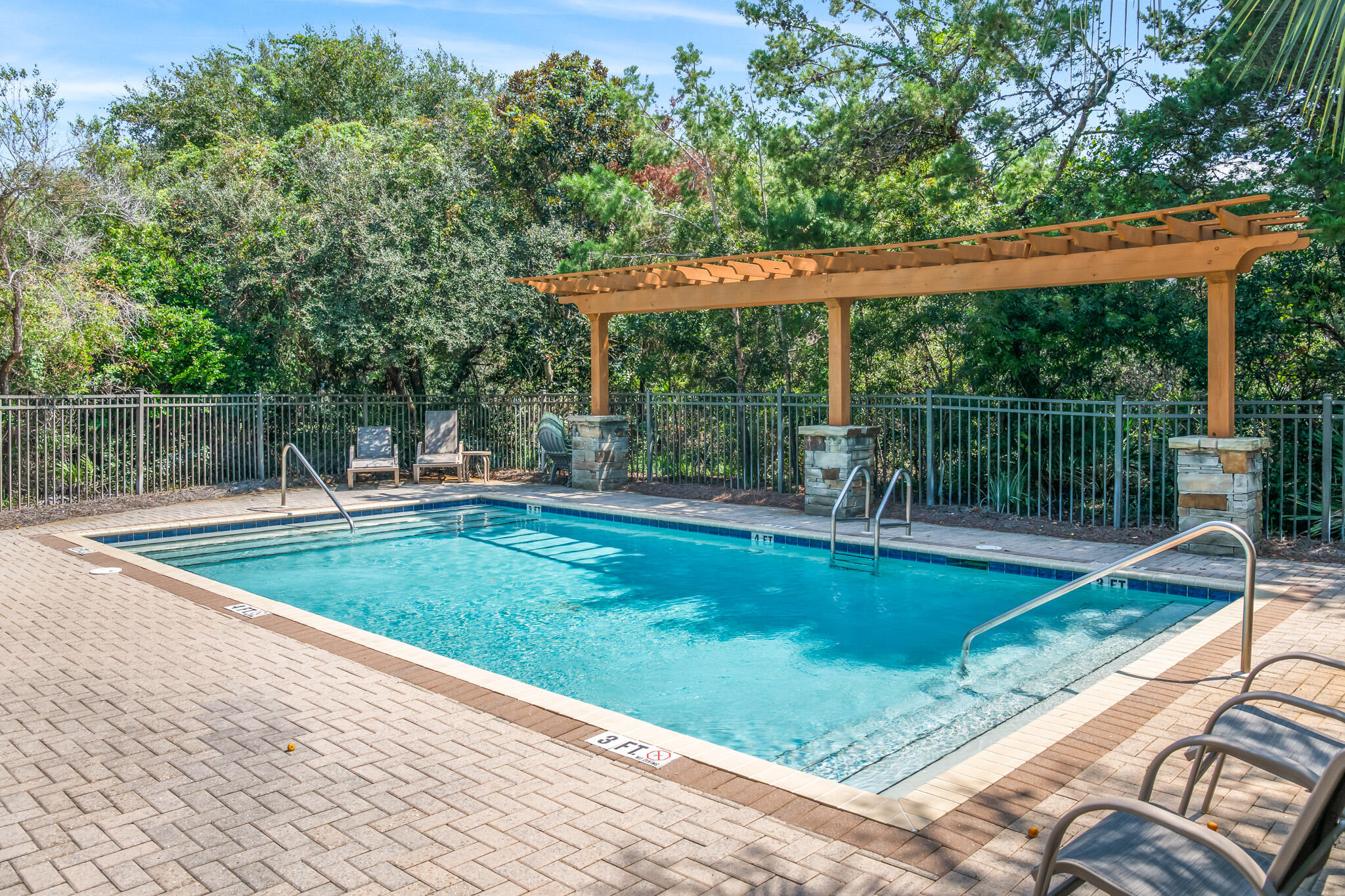 11 Pompano Pl Inlet Beach Inlet Beach, FL 32461 - Photo 65 of 68 a view of a swimming pool with a patio and a yard
