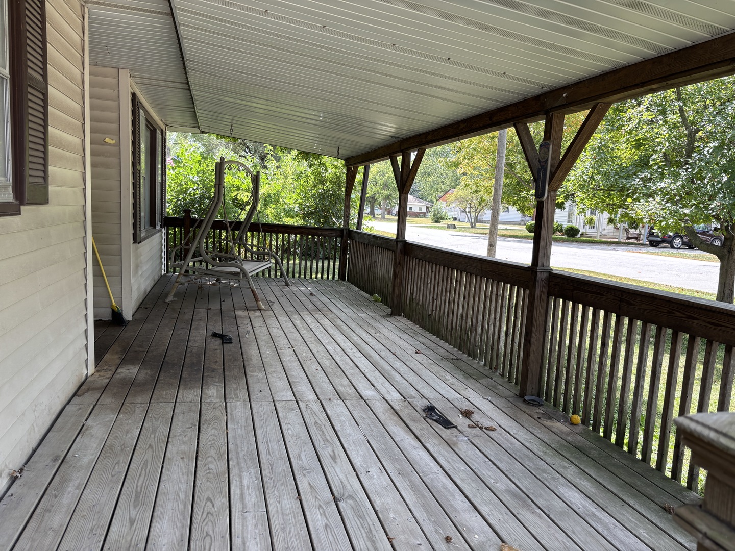 403 South Fall Street Paxton, IL 60957 - Photo 2 of 13 a view of balcony with wooden floor