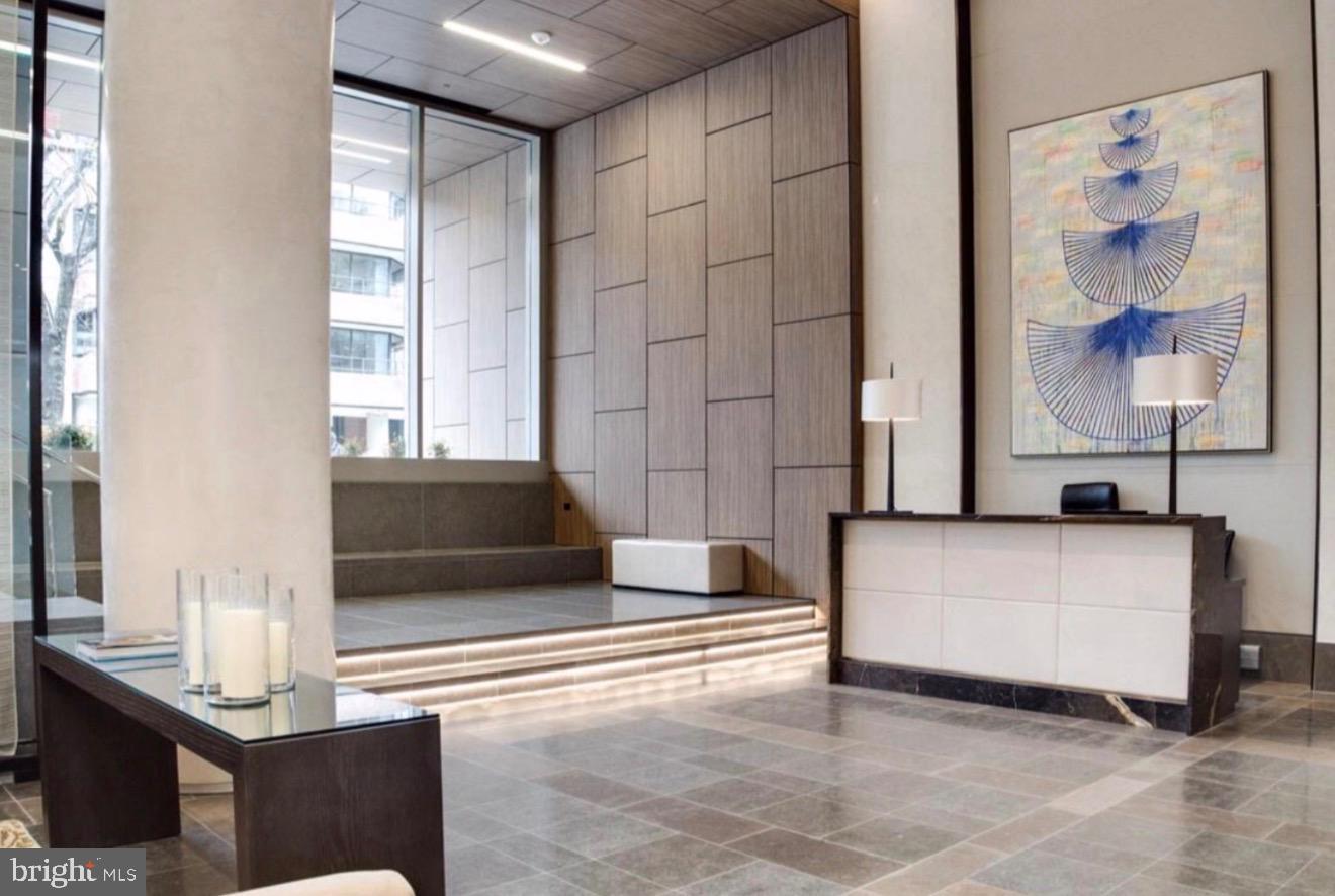 2501 M Street Northwest, Unit 722 Washington, DC 20037 - Photo 19 of 23 Modern lobby with elegant design elements.