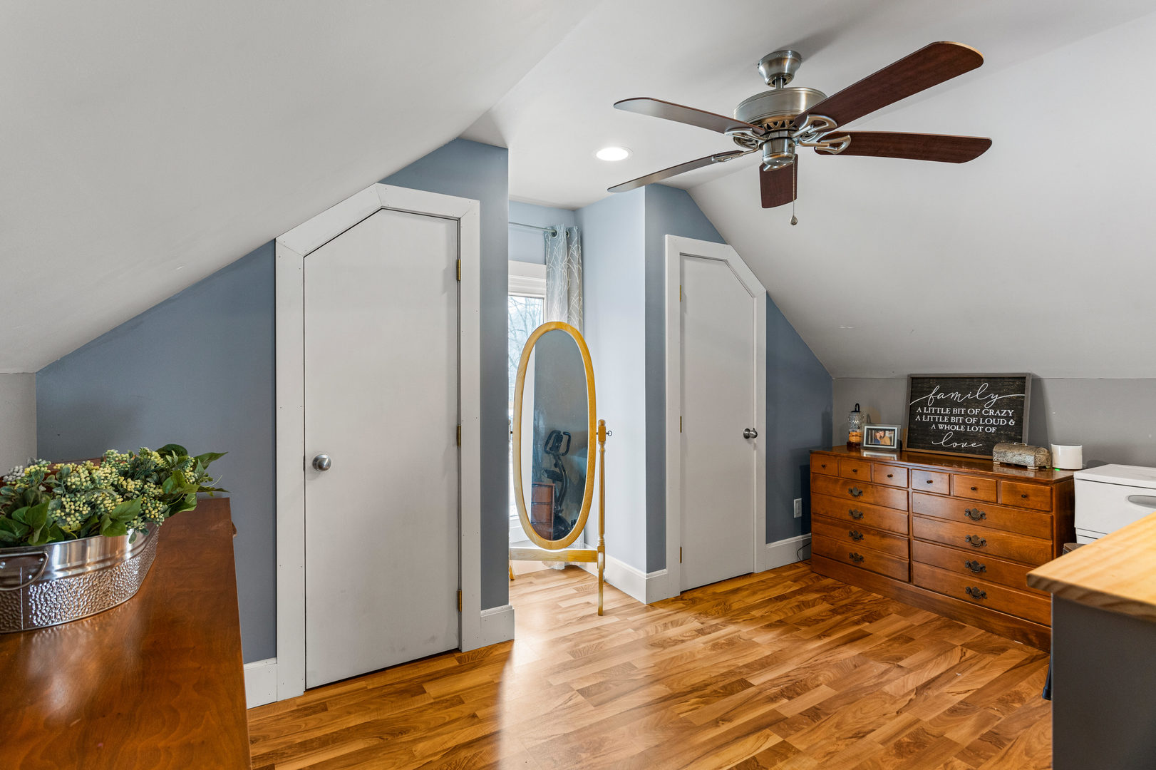 306 Shimp Road Milmine, IL 61855 - Photo 22 of 31 a view of a workspace with furniture and wooden floor