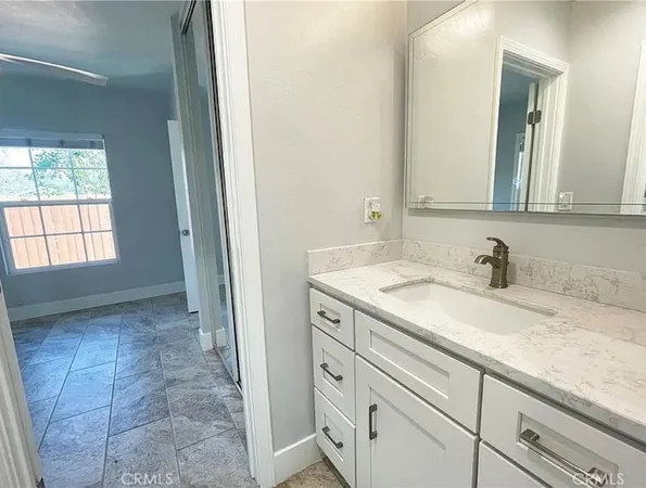 a bathroom with tub