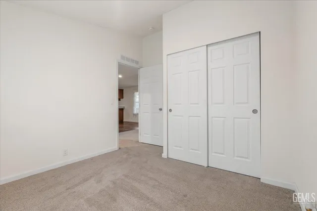 an empty room with an entryway
