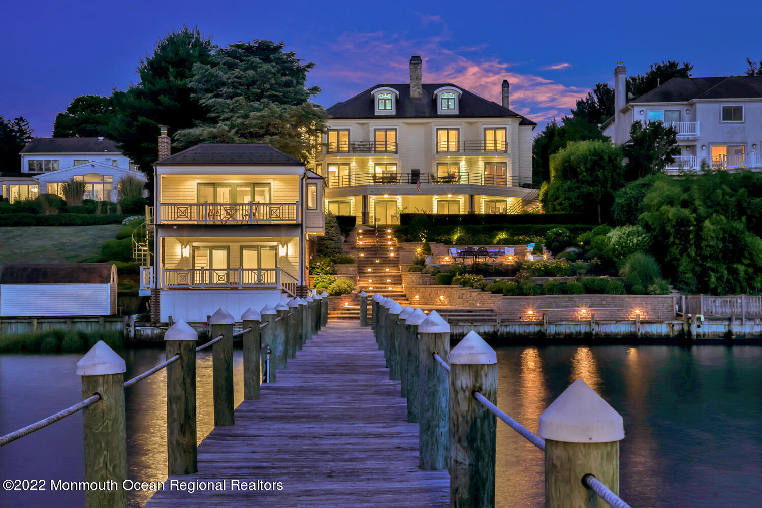 30 Alston Court Red Bank, NJ 07701 - Photo 5 of 103 190' Dock with Two Lifts