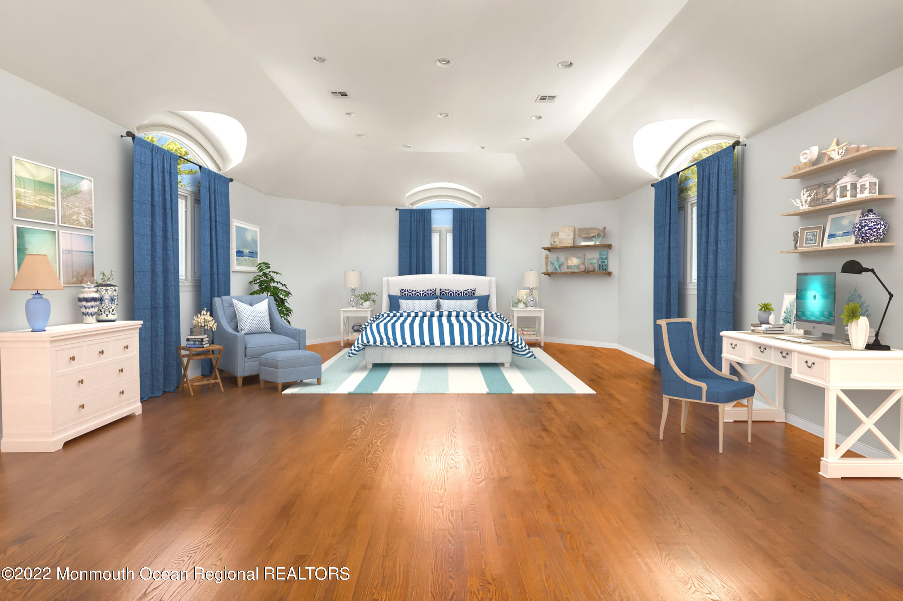 30 Alston Court Red Bank, NJ 07701 - Photo 57 of 103 a living room with kitchen island furniture and a wooden floor