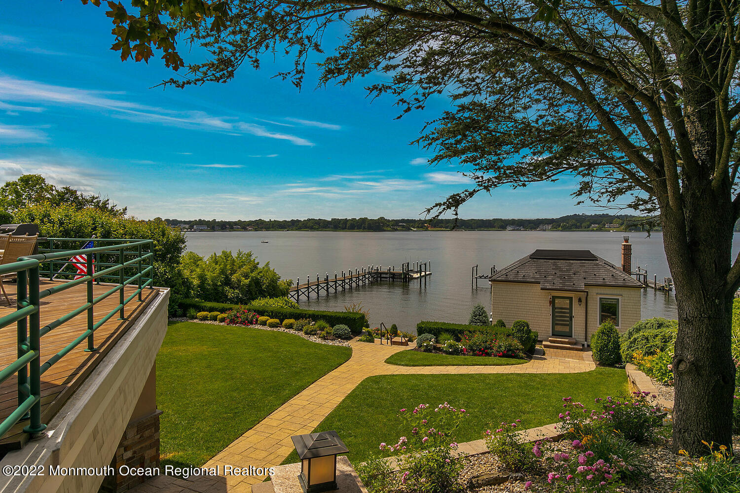 30 Alston Court Red Bank, NJ 07701 - Photo 100 of 103 a view of a house with a yard and a lake view