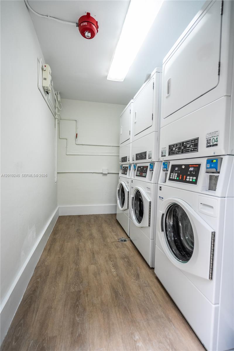 6960 Rue Vendome, Unit 201 Miami Beach, FL 33141 - Photo 25 of 27 a view of a storage & utility room with washer and dryer