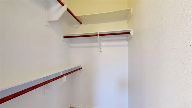 a close view of closet