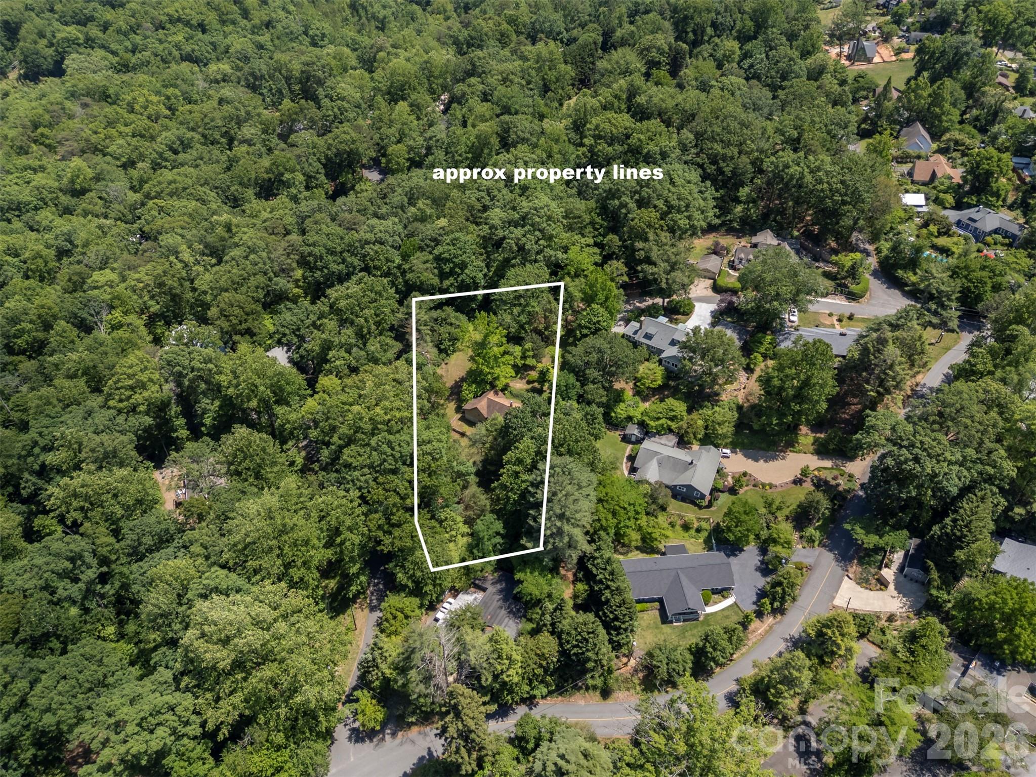 77 1st Street Tryon, NC 28782 - Photo 20 of 20 an aerial view of a house with a yard