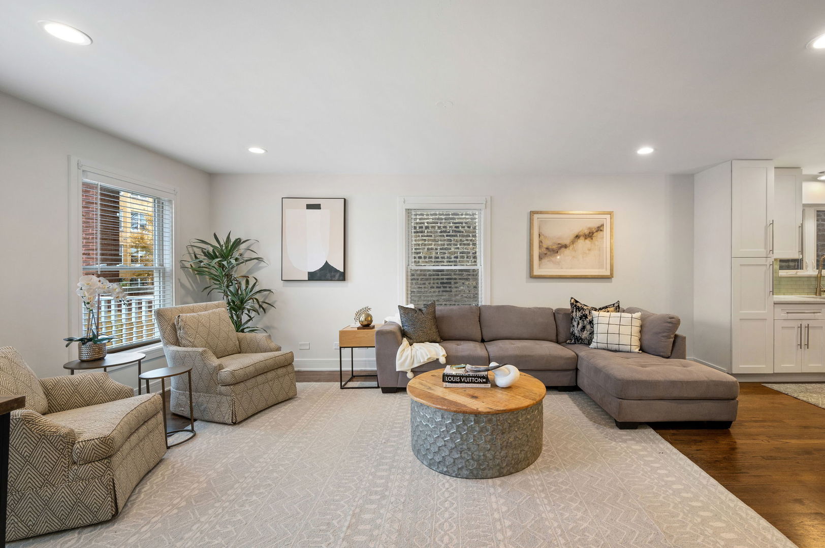 3343 West Potomac Avenue Chicago, IL 60651 - Photo 6 of 44 a living room with furniture and a large window