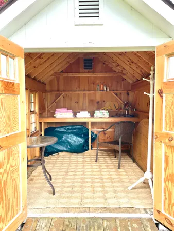 a view of a living room and dining room