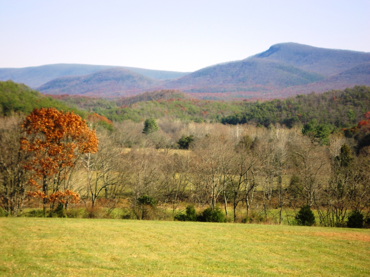 zoomed in mountain views