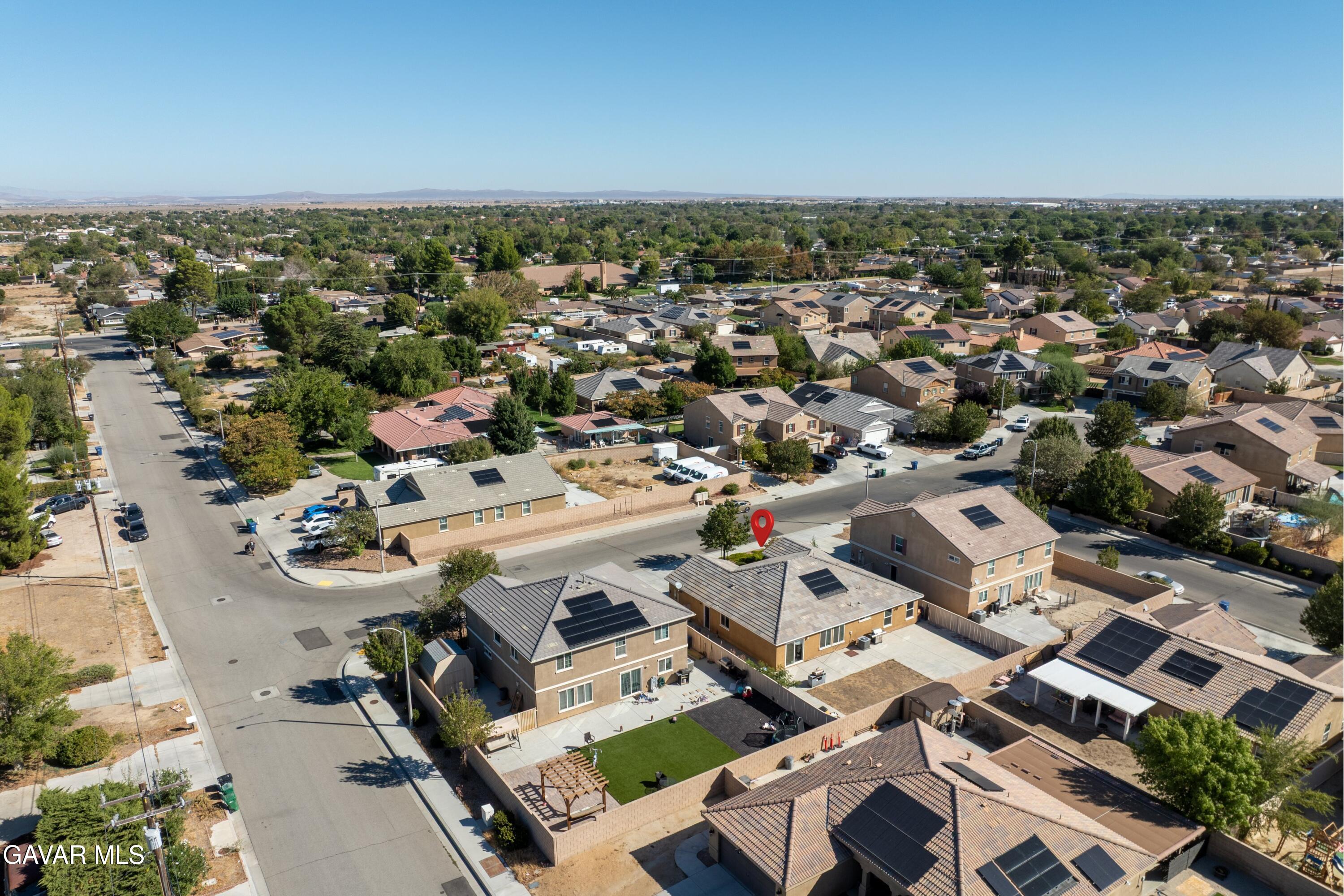 1754 West Milling Street Lancaster, CA 93534 - Photo 22 of 24 an aerial view of a house with a outdoor space