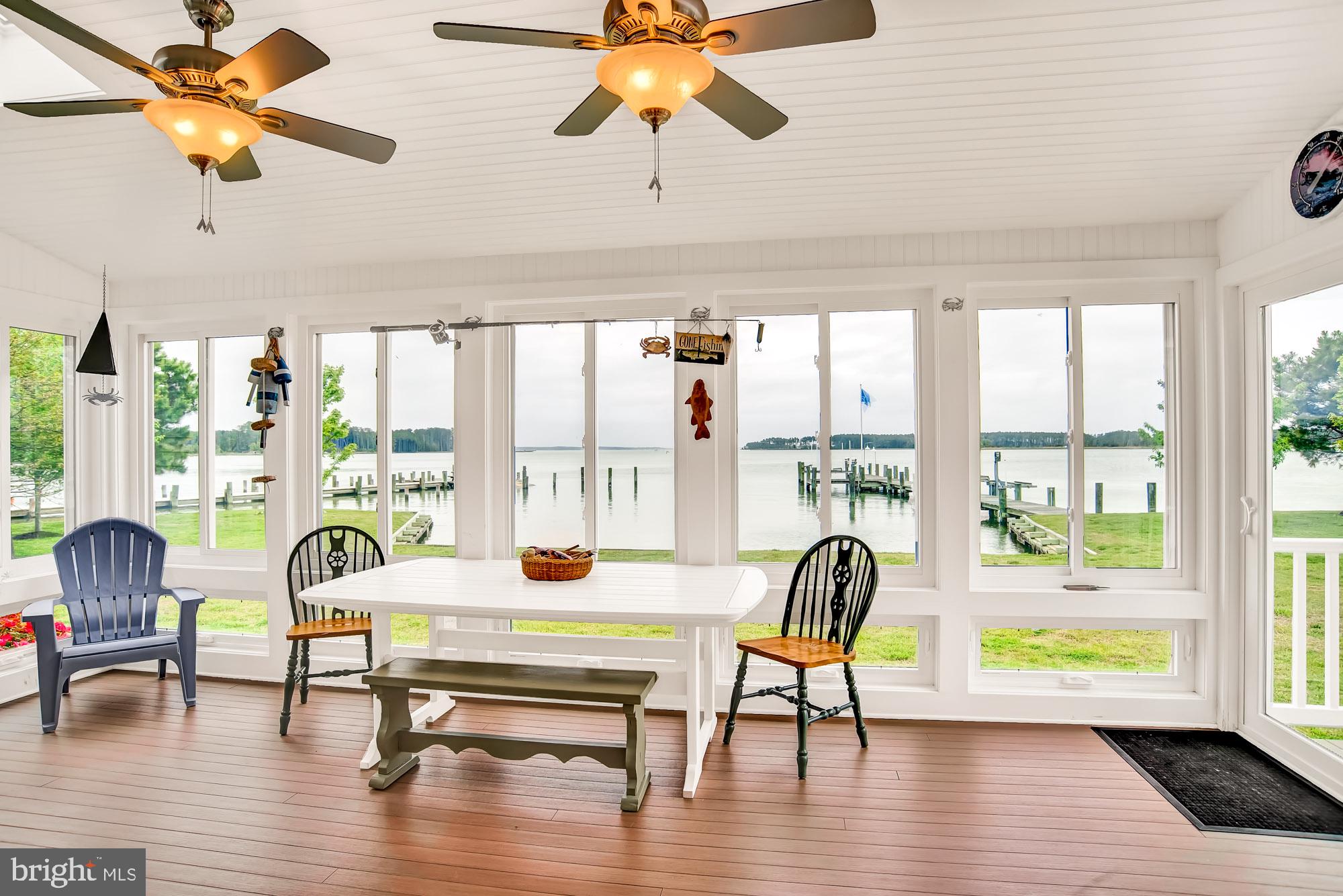 809 Seabreeze Road Cambridge, MD 21613 - Photo 22 of 75 Sun porch with beautiful views of the dock
