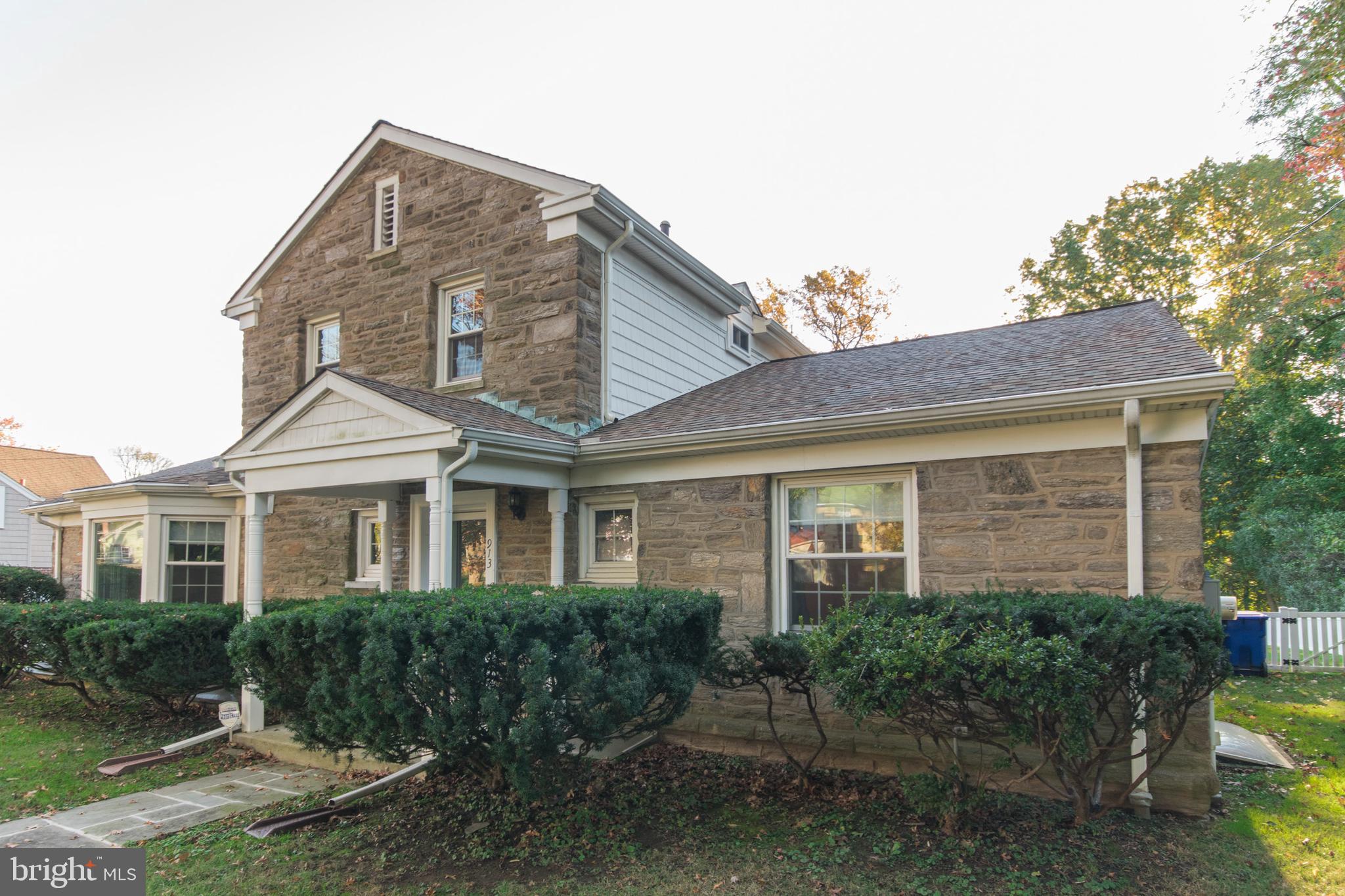 913 Gilbert Road Cheltenham, PA 19012 - Photo 1 of 36 Beautiful Stone Home! Well maintained!