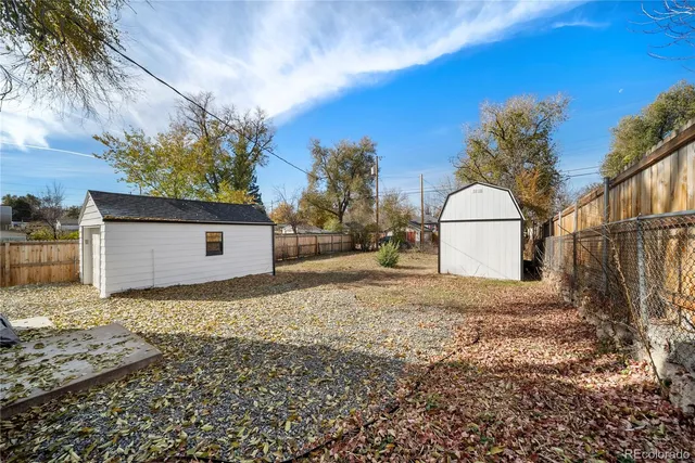 a backyard of a house