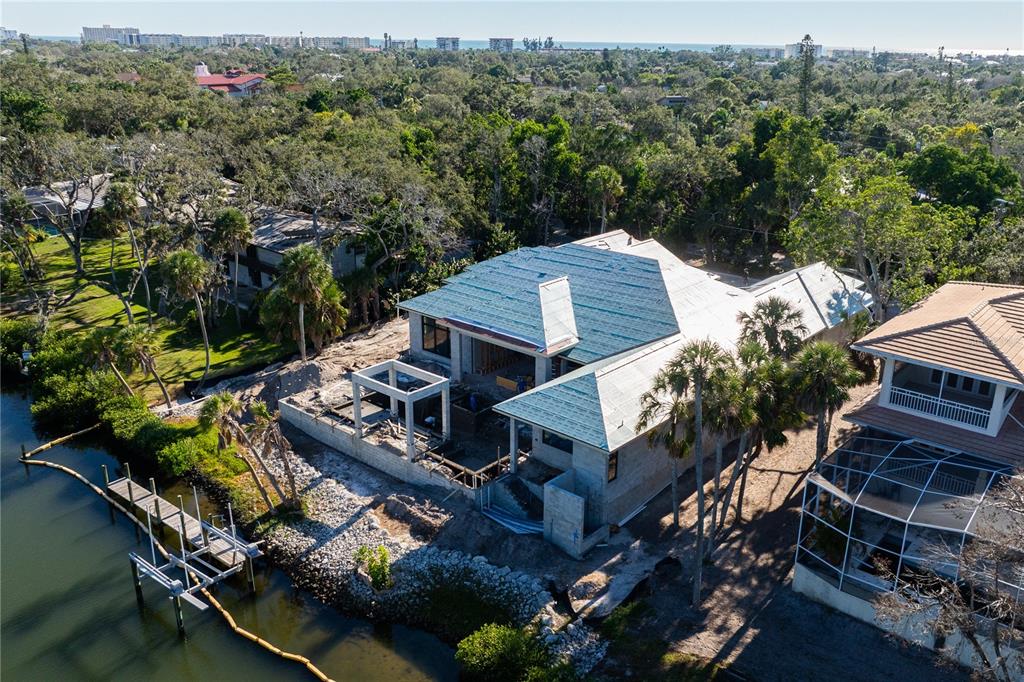 5215 Hidden Harbor Road Sarasota, FL 34242 - Photo 15 of 22 an aerial view of a house with a garden