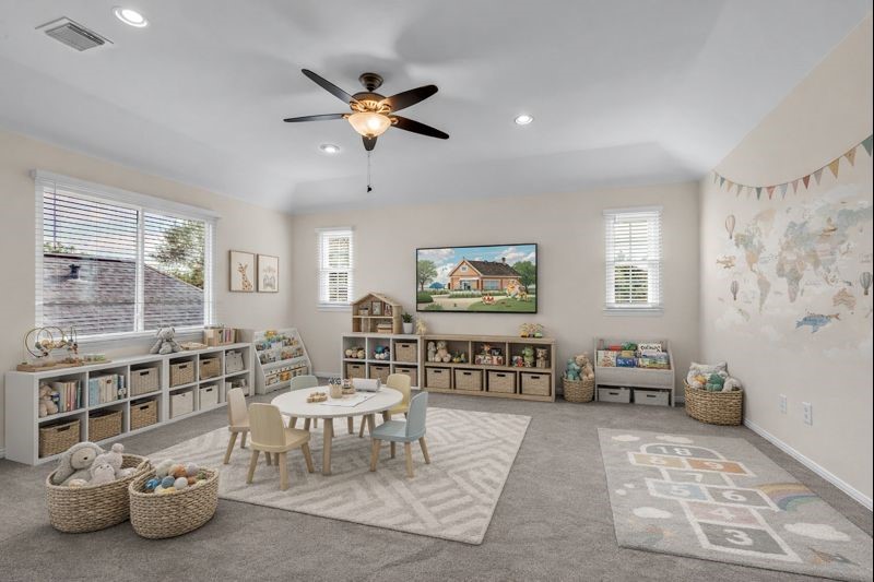 21618 Hannover Forest Spring, TX 77388 - Photo 23 of 32 Virtually staged playroom offering flexible use as media room or game room.