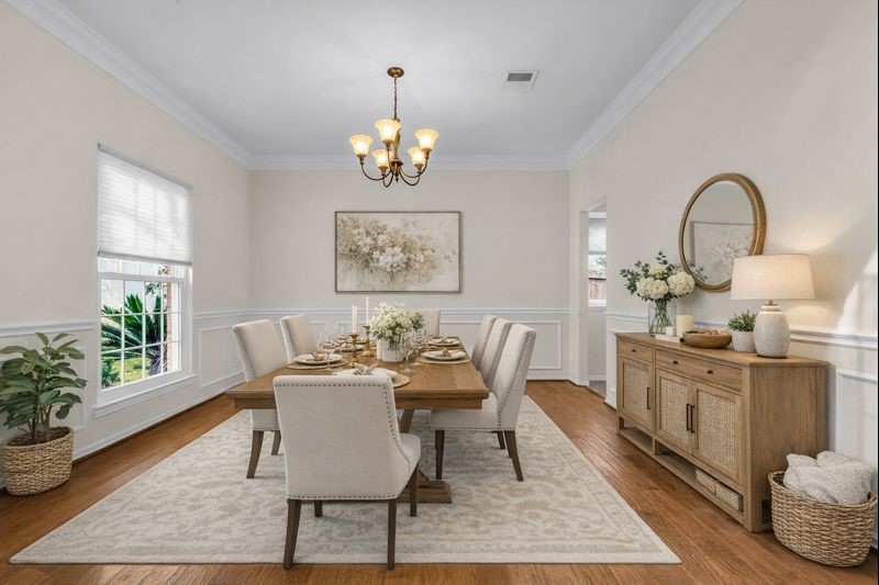 21618 Hannover Forest Spring, TX 77388 - Photo 7 of 32 Virtually staged formal dining area offering a nice size space.