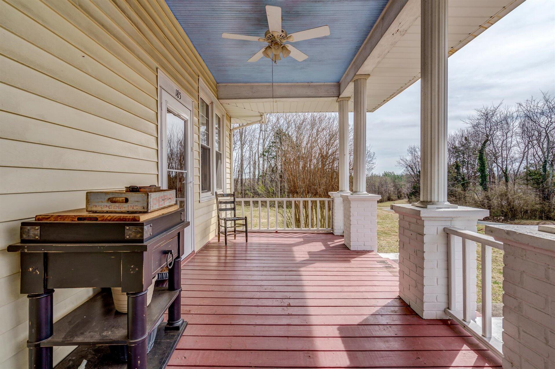 185 Tabernacle Road Penhook, VA 24137 - Photo 6 of 37 a view of a balcony with wooden floor
