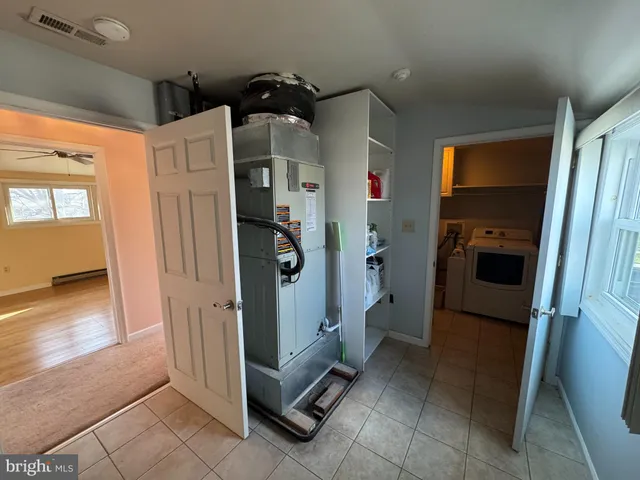 a view of a storage & utility room