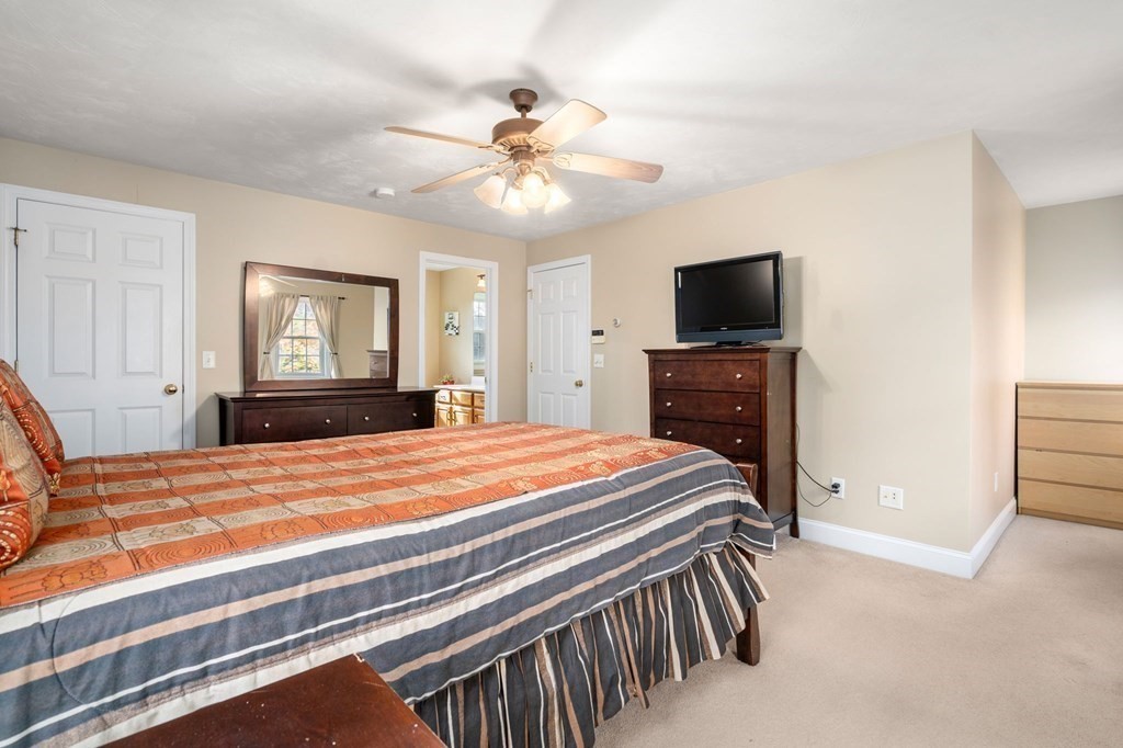 377 Main Street Rutland, MA 01543 - Photo 13 of 32 a bedroom with a bed and a flat screen tv