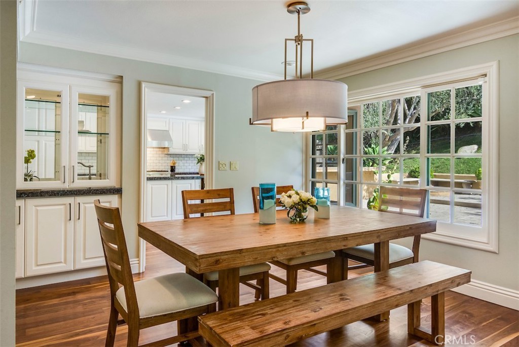 Dining area off living room