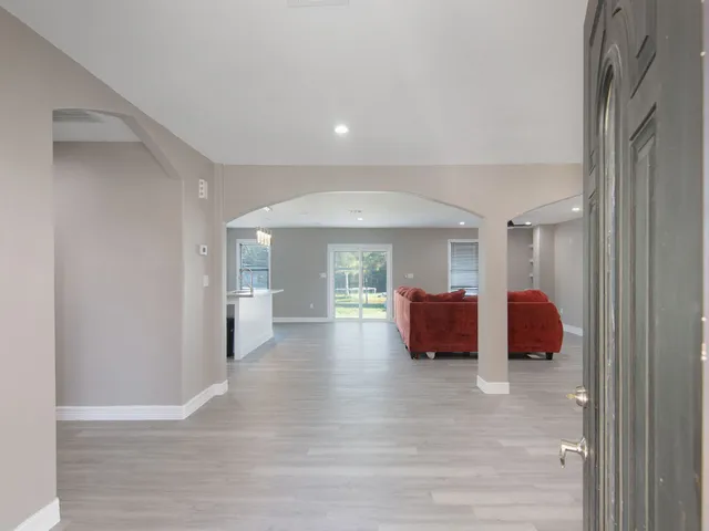 a room with furniture and window