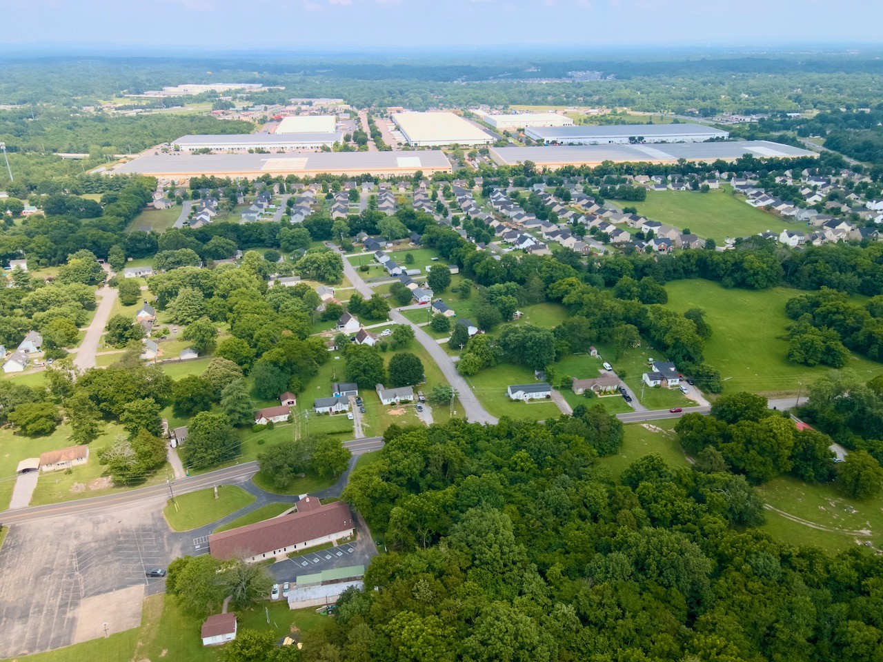 5742 Seminary Road Smyrna, TN 37167 - Photo 18 of 32 an aerial view of residential houses with outdoor space and trees