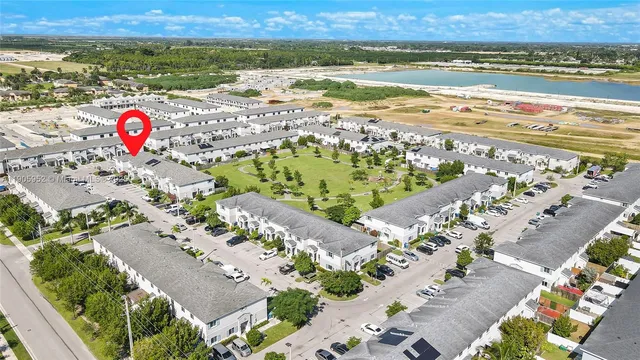 an aerial view of a city