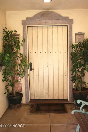 a view of a door