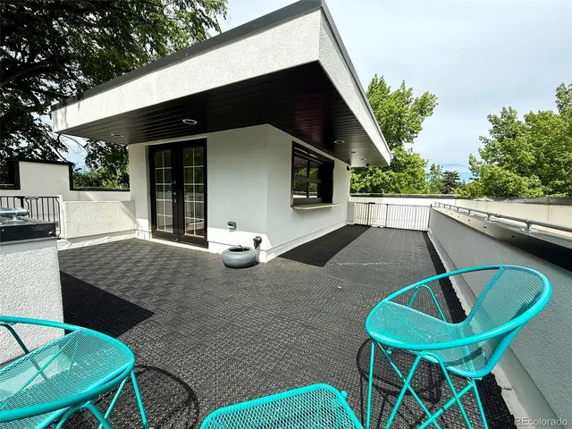 a view of outdoor seating space