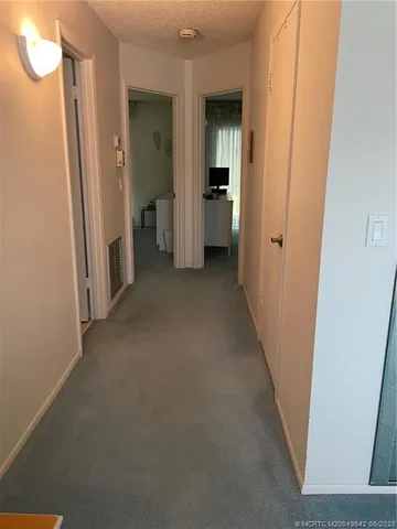 an empty room with closet