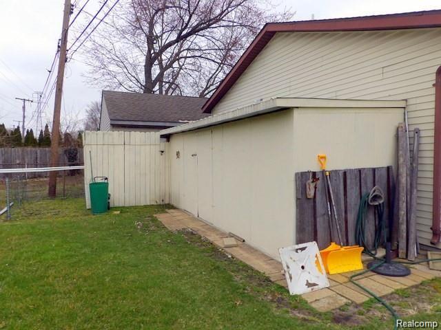 8108 Pardee Road Taylor, MI 48180 - Photo 7 of 58 07. CONVENIENT 19X6 SHED ATTACHED TO THE BACK OF GARAGE FOR ADDT’L STORAGE SPACE!